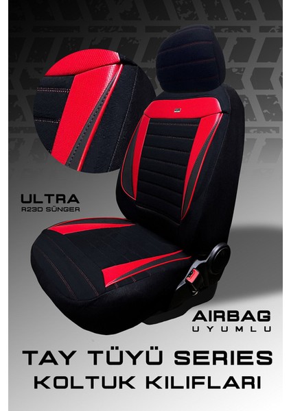 Seat Ateca Suv 2018 Aracınıza Uyumlu Koltuk Kılıfı Tay Tüyü Siyah Kırmızı fiyatları