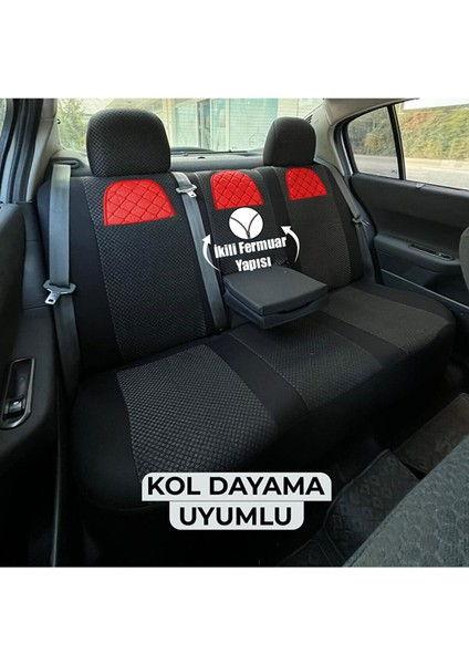 Arı Serisi Siyah Pamuklu Kumaş Koltuk Kılıfı Standart Siyah Sarı