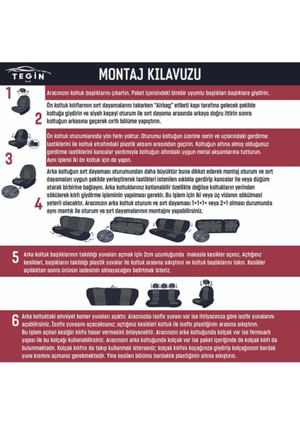 Efes Konfor Serisi Baklava Desenli Kumaş Deri Detay Koltuk Kılıfı Takımı Ticari 2+1 indirimleri