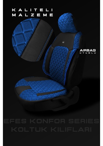 Ford Custom 6+1 Vip 2012 Aracınıza Uyumlu Ticari Mavi Efes Konfor Serisi