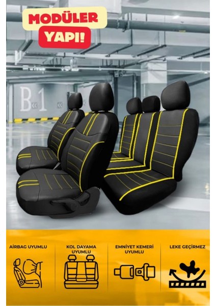 Mitsubishi Lancer Sedan / Köpek Baliği Modeli 2008-2013 Aracınıza Uyumlu Koltuk Kılıfı Luxe Serisi fiyatları