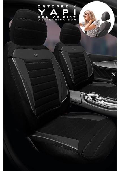 Bmw X-5 Suv 2015-2019 Aracınıza Uyumlu Koltuk Kılıfı Tay Tüyü Siyah