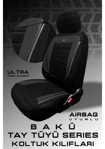 Wolkswagen Passat B-8 Confortline Sedan 2015 Aracınıza Uyumlu Koltuk Kılıfı Tay Tüyü Siyah fiyatları