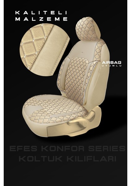 Suzuki Baleno Sedan 2016 Aracınıza Uyumlu Koltuk Kılıfı Jakar Deri Bej fiyatları