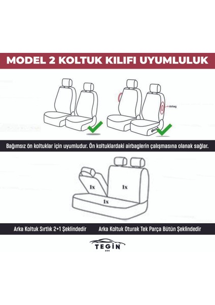 Efes Konfor Serisi Baklava Desenli Kumaş Deri Detay Koltuk Kılıfı Takımı Oturak 2 1 Sırt Dayama 2 1 indirimleri