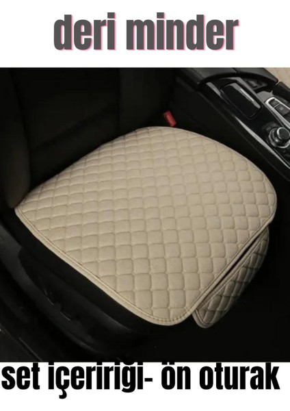 Deri Cepli Oturak Kapitonesırt Dayamalı 7 Parça Minder Bej indirimleri