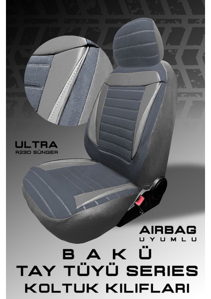 Wolkswagen Passat B-8 Confortline Sedan 2015 Aracınıza Uyumlu Koltuk Kılıfı Tay Tüyü Füme