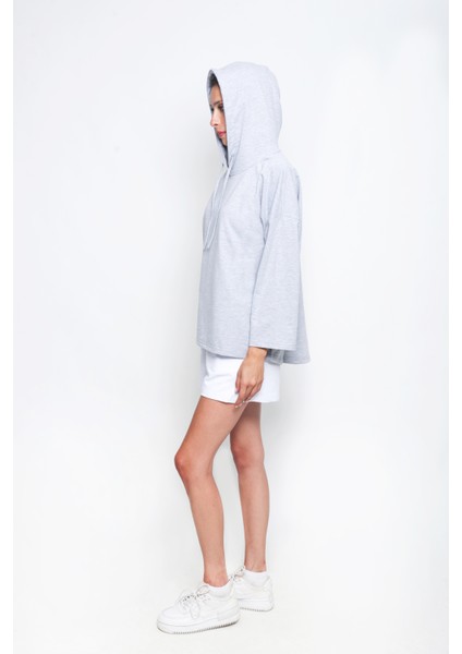 BRV-023 Gri Kadın Sweatshirt