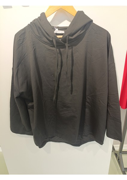 BRV-023 Siyah Kadın Sweatshirt