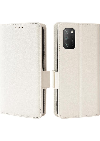 Xiaomi Poco M3 Kart Yuvaları Için Kılıf Tutucu Cüzdan Yan Toka Manyetik Pu (Yurt Dışından)