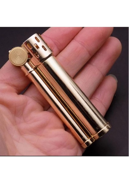 SM-533T Benzinli Taşlı Çakmak Gold