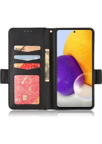 Samsung Galaxy Için Kılıf A52S 5g Pu Deri Manyetik Yan Toka Kart Yuvaları (Yurt Dışından)
