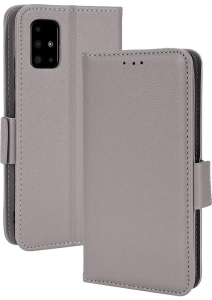 Samsung Galaxy A51 5g Için Kılıf Yan Toka Kart Yuvaları Tutucu Manyetik Pu (Yurt Dışından)
