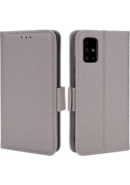 Samsung Galaxy A51 5g Için Kılıf Yan Toka Kart Yuvaları Tutucu Manyetik Pu (Yurt Dışından)