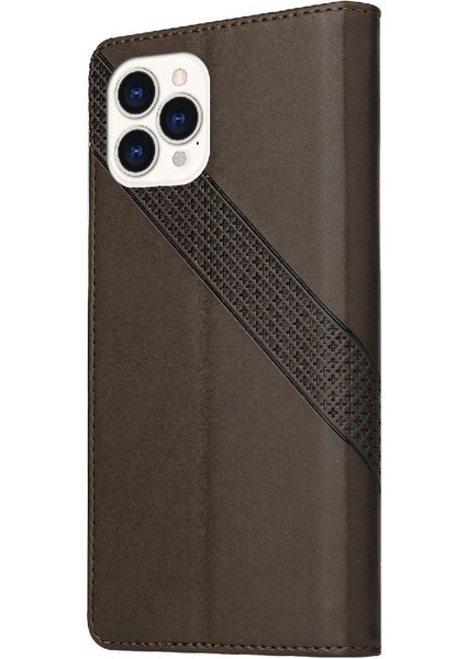 Iphone 13 Için Flip Case Pro Üç Kart Yuvaları Kickstand Premium Deri (Yurt Dışından)