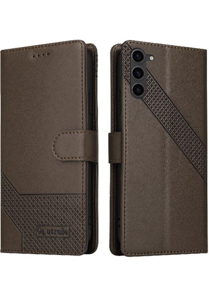 Samsung Galaxy S23 Artı Üç Kart Yuvaları Premium Deri Için Flip Case (Yurt Dışından)