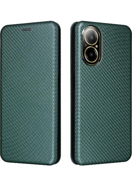 Realme C67 4g Deri Folio Flip Case Için Kılıf Kart ile Tam Koruma (Yurt Dışından)