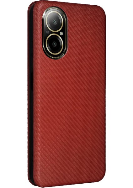 Realme C67 4g Deri Folio Flip Case Için Kılıf Kart ile Tam Koruma (Yurt Dışından) fırsatları
