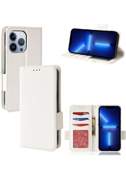 Iphone 15 Için Kılıf Pro Max Cüzdan Pu Deri Kart Yuvaları Tutucu Manyetik (Yurt Dışından)