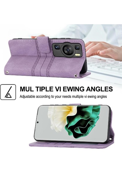 Huawei Huawei Manyetik Kapatma Kickstand Cüzdan Kılıf Pu Için Flip Case (Yurt Dışından)