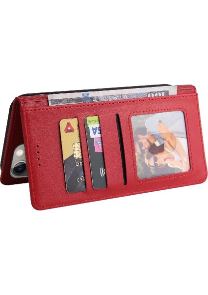 Iphone 12 Için Flip Case Pro Max Premium Deri Kickstand Üç Kart (Yurt Dışından)