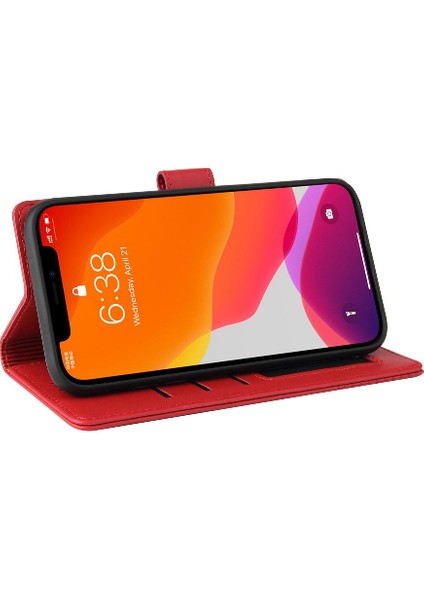 Iphone 12 Için Flip Case Pro Max Premium Deri Kickstand Üç Kart (Yurt Dışından)