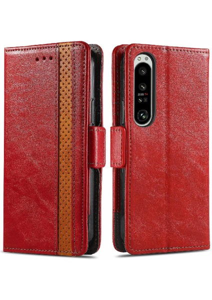 Sony Xperia 1 Iv Çoklu Kart Yuvası Çok Renkli Iş Cüzdanı Için Flip Case (Yurt Dışından)