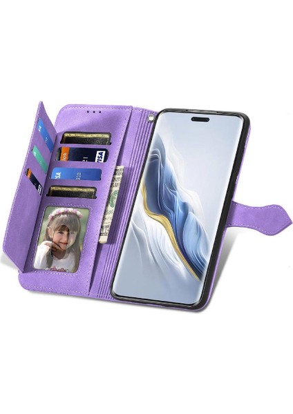 Onur Için Kılıf Sihirli 6 Pro Çoklu Kart Yuvası Cüzdan Flip Fermuar Tarzı (Yurt Dışından)