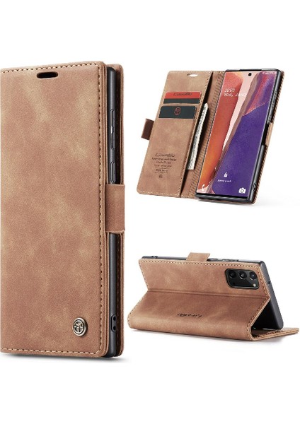 Samsung Galaxy NOTE20 Flip Folio Kitap Kılıf Için Flip Case Kart Yuvası Kapatma (Yurt Dışından)