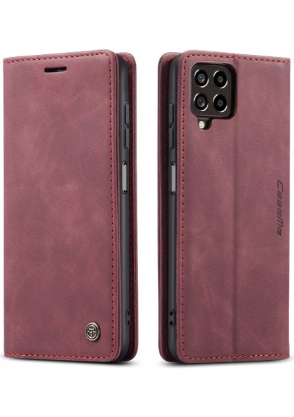 Mays Boutique Samsung Galaxy M33 5g Için Flip Case Vintage Pu Deri Cüzdan Flip Folio (Yurt Dışından)