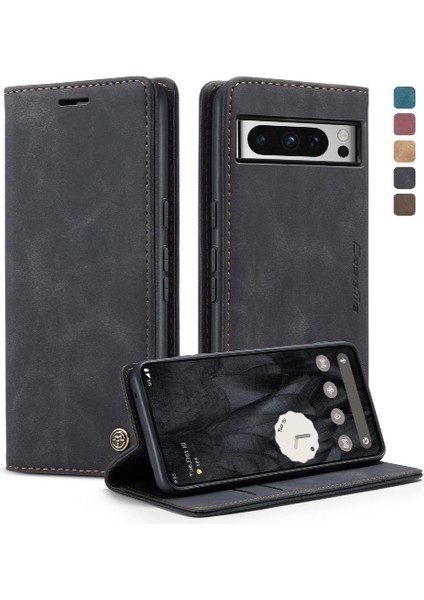 Google Piksel 8 Pro Kılıf Için Flip Case Kart Yuvası Kickstand Flip Folio Kitap (Yurt Dışından)