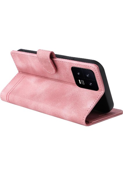 Xiaomi 13 Için Flip Case Cüzdan Kapak Çevirin Kılıf Darbeye Basit (Yurt Dışından)