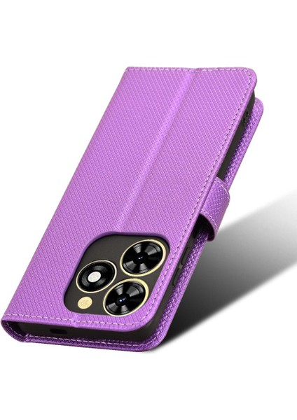 Tecno Spark Için Kılıf Gitmek 2024 Kickstand Kapak Kart Tutucu Manyetik Cüzdan (Yurt Dışından)