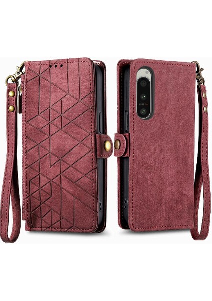 Sony Xperia 5 Iv Için Flip Case Darbeye Basit Iş Cüzdan Deri (Yurt Dışından) fırsatları