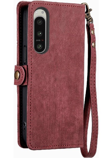 Sony Xperia 5 Iv Için Flip Case Darbeye Basit Iş Cüzdan Deri (Yurt Dışından) indirimleri