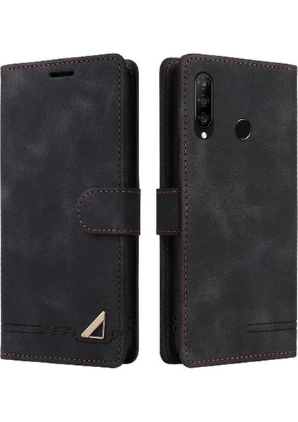 Huawei P30 Lite Için Flip Case Cüzdan Kılıf Darbeye Basit Flip (Yurt Dışından)