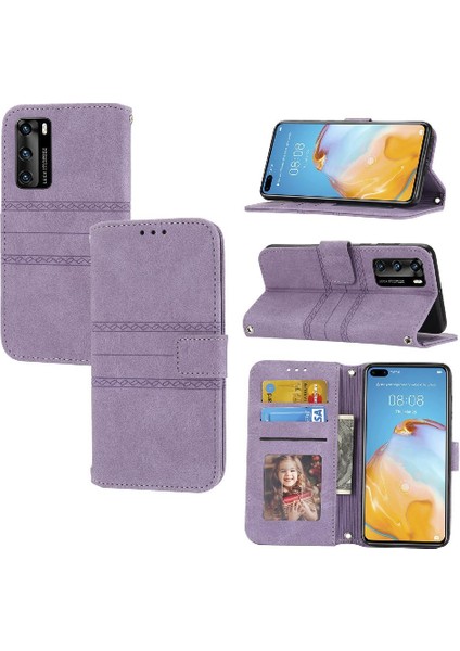 Mays Boutique Huawei P40 Pu Deri Manyetik Kapatma Cüzdan Kılıf Için Flip Case (Yurt Dışından)