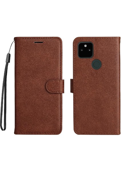 Kart Yuvası ile Google Piksel 5A 5g Için Flip Case Yüksek Kalite Deri Telefon (Yurt Dışından)