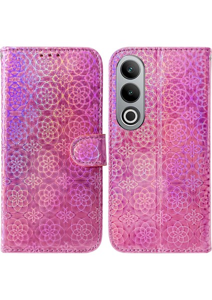 Oneplus Nord Ce4 5g Glitter Renkli Kart Yuvası Premium Pu Için Flip Case (Yurt Dışından)