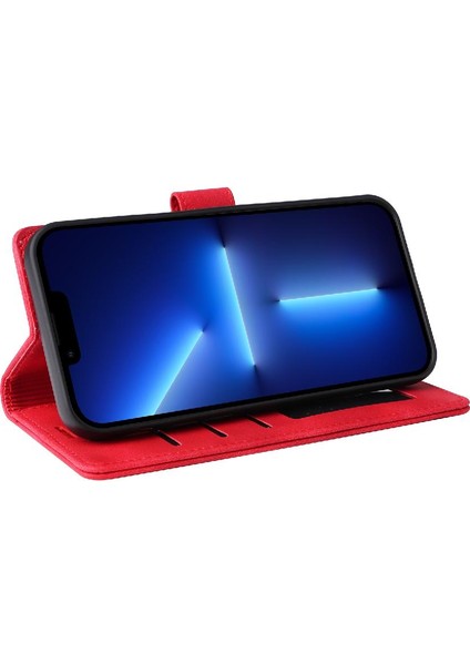 Iphone 15 Pro Deri Kılıf Için Flip Case Basit Iş Cüzdan Flip (Yurt Dışından)