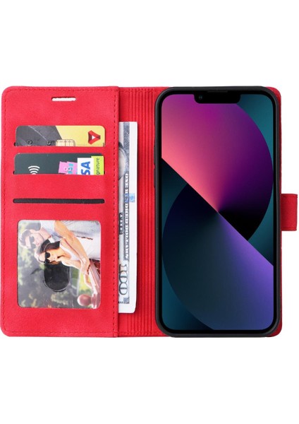 Iphone 15 Için Flip Case Artı Kapak Kapak Darbeye Deri Kılıf Cüzdan (Yurt Dışından)