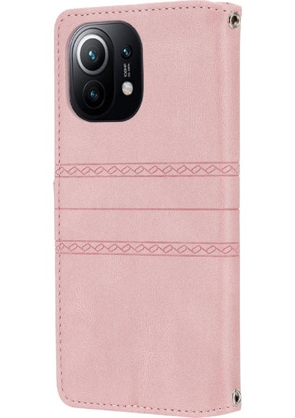 Xiaomi Mi 11 Için Flip Case Cüzdan Kılıf Kickstand Darbeye Koruyucu Pu (Yurt Dışından) fırsatları