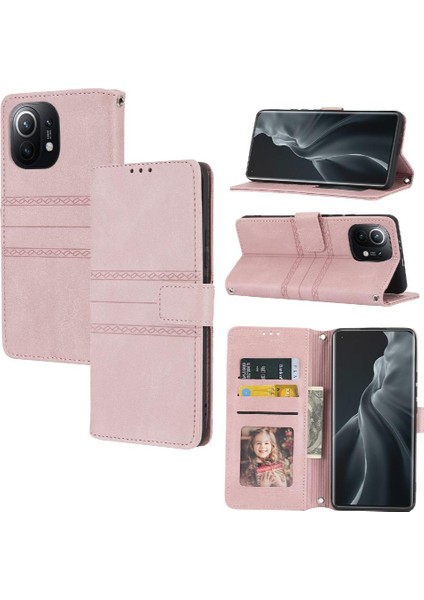 Xiaomi Mi 11 Için Flip Case Cüzdan Kılıf Kickstand Darbeye Koruyucu Pu (Yurt Dışından) indirimleri