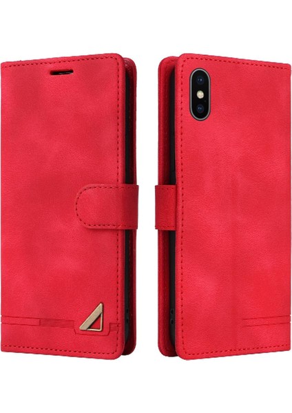 Iphone Xr Için Flip Case Cüzdan Kapak Darbeye Deri Kılıf Basit (Yurt Dışından)