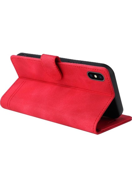 Iphone Xr Için Flip Case Cüzdan Kapak Darbeye Deri Kılıf Basit (Yurt Dışından)