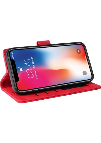 Iphone Xr Için Flip Case Cüzdan Kapak Darbeye Deri Kılıf Basit (Yurt Dışından)