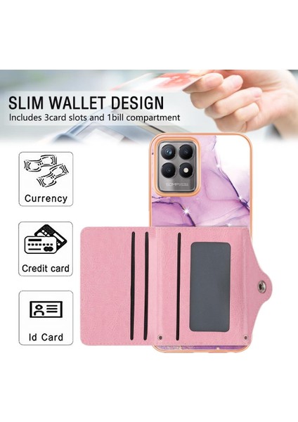 Realme 8i Mermer Yumuşak Tpu Tampon Ince Cüzdan Kart Yuvaları Için Kılıf (Yurt Dışından) fiyatları