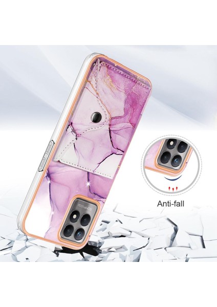 Realme 8i Mermer Yumuşak Tpu Tampon Ince Cüzdan Kart Yuvaları Için Kılıf (Yurt Dışından) modelleri