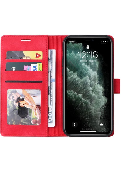 Iphone 11 Için Flip Case Pro Max Deri Kılıf Darbeye Cüzdan Kapak Çevirin (Yurt Dışından)