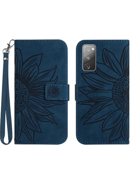 Samsung Galaxy S20 Fe Kısa Kayış Lüks Pu Deri Flip Cüzdan (Yurt Dışından)